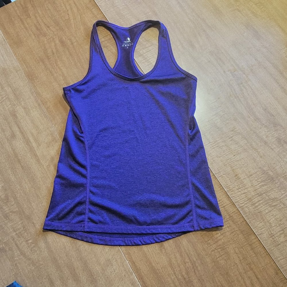 💚Lot of 3 Icyzone Tanks Size Small Gray Purple Dark Blue